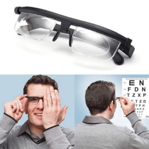 ADJUSTABLE FOCUS GLASSES NEAR AND FAR SIGHT