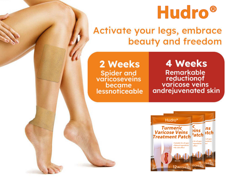 Hudros™ Turmeric Varicose Vein Treatment Patch