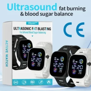 DiSyan™ Ultrasonic fat burning and infrared glucose monitoring watch