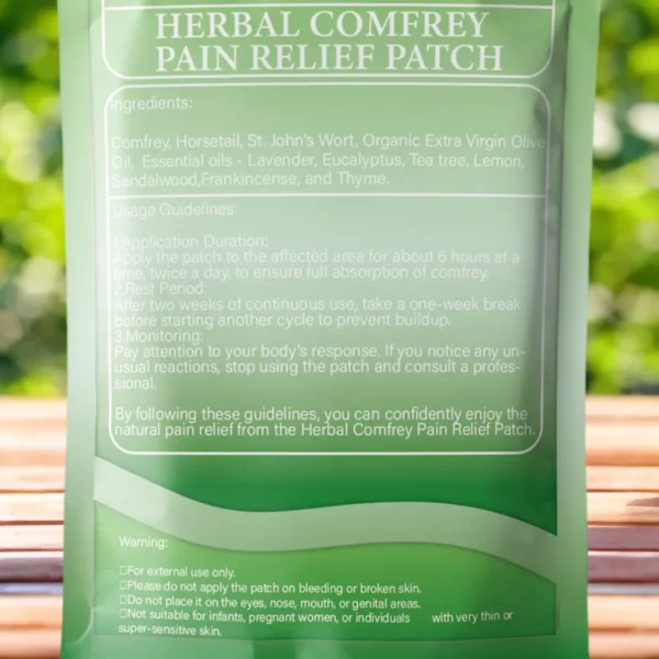 Herbal Comfrey Pain Relief Patch